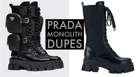 dupe for prada loafers|prada monolith boot dupe.